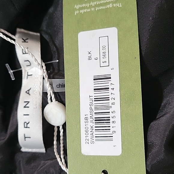 NWT Trina Turk Swank Black Jumpsuit Size 6 - Picture 9 of 12